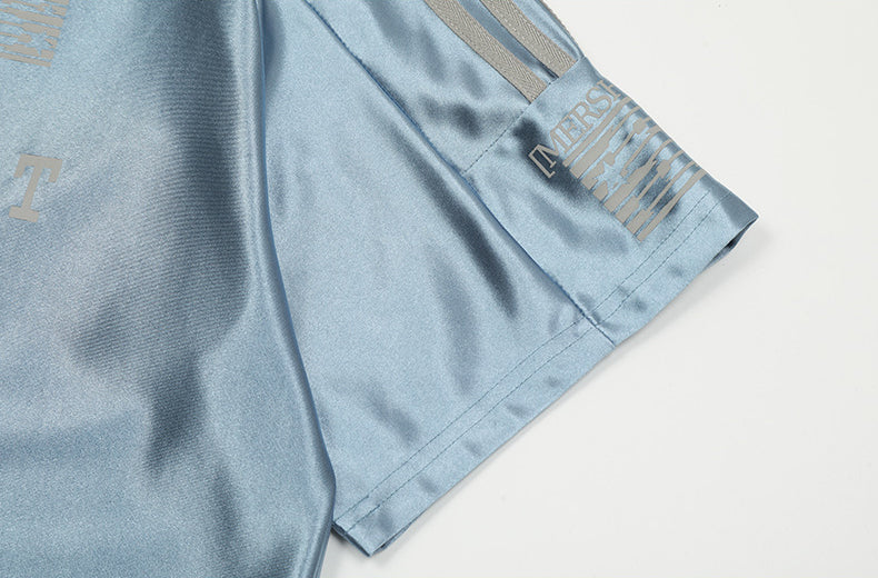 SHINY JERSEY | OVERSIZED SPORTS T SHIRT