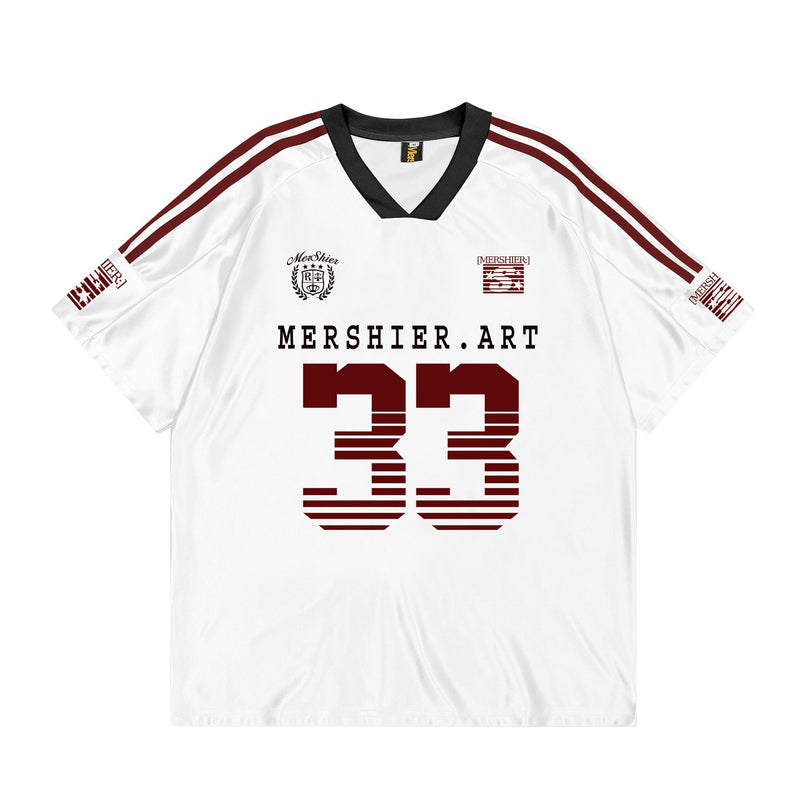 SHINY JERSEY | OVERSIZED SPORTS T SHIRT