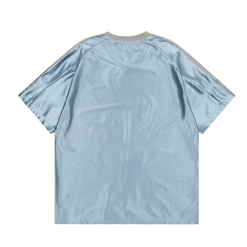 SHINY JERSEY | OVERSIZED SPORTS T SHIRT