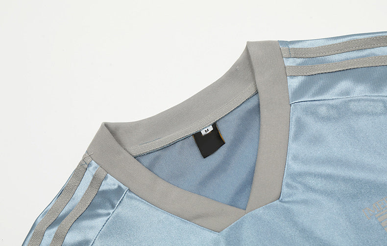 SHINY JERSEY | OVERSIZED SPORTS T SHIRT