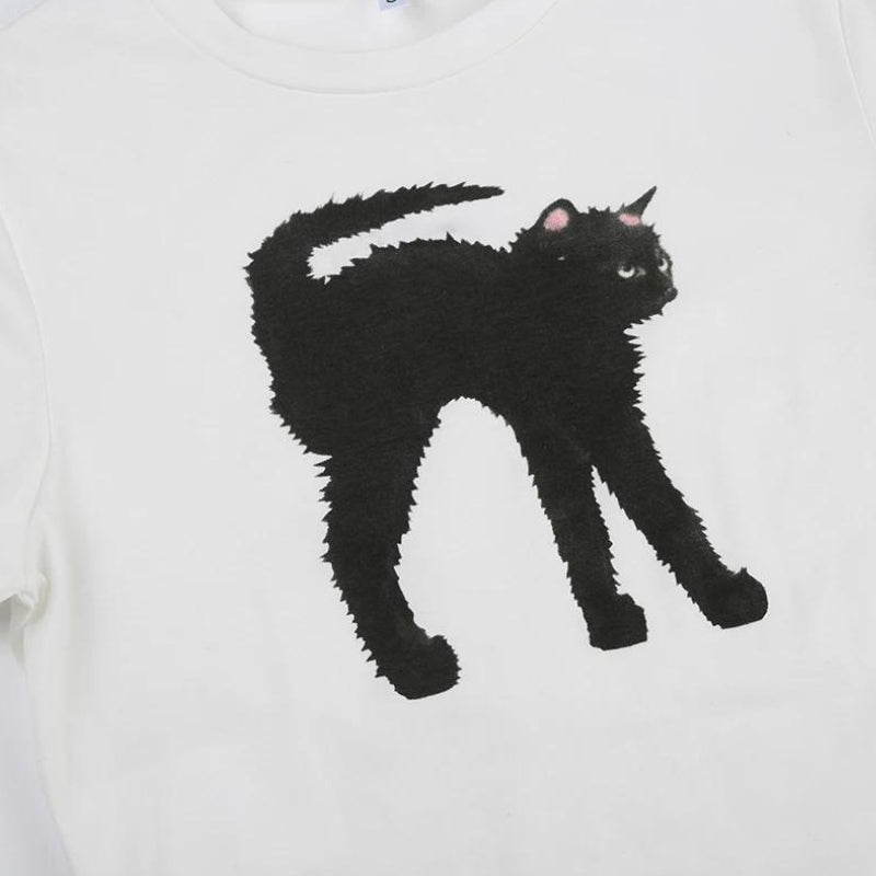 MIDNIGHT MEOW CROP TOP