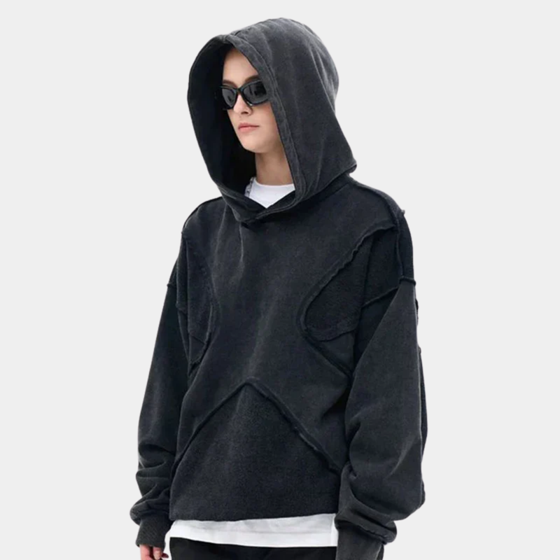 Y2K PATCHSTATE HIP-HOP HOODIE