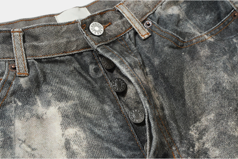 INKSTRIKE CAMOUFLAGE BAGGY JEANS