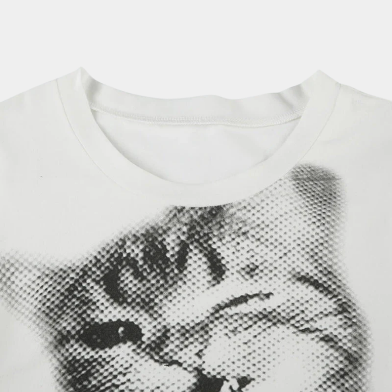 Y2K CAT BABY TEE