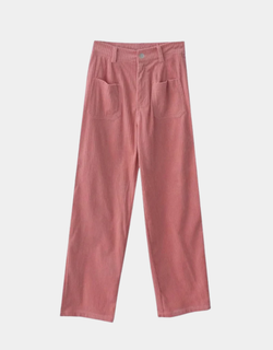 Y2K VELVET RIBBED PANTS