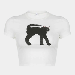 MIDNIGHT MEOW CROP TOP