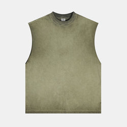 MINIMAL | VINTAGE RAW-EDGE MUSCLE TANK