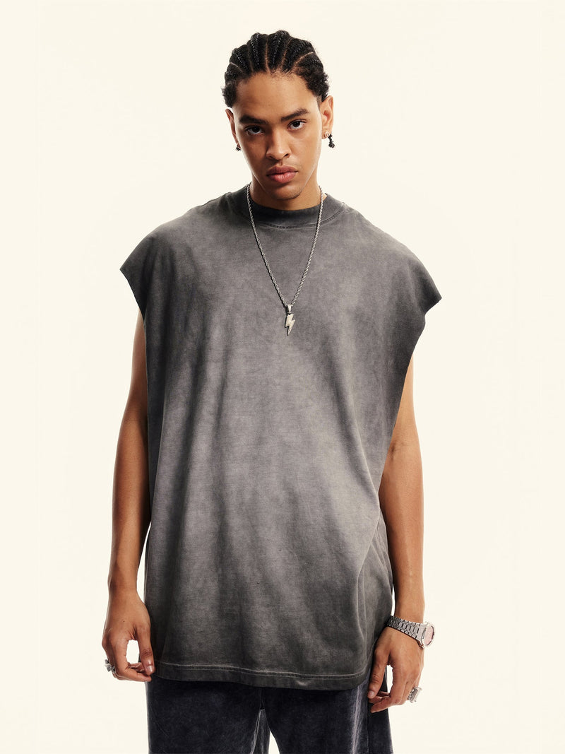 MINIMAL | VINTAGE RAW-EDGE MUSCLE TANK