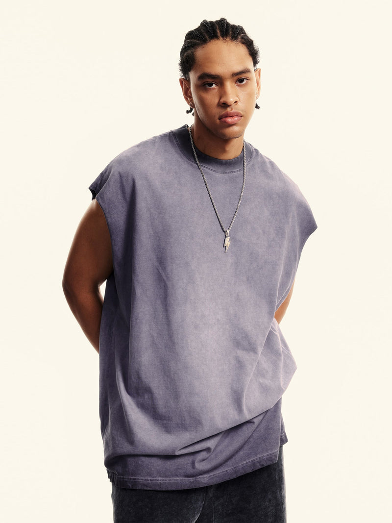 MINIMAL | VINTAGE RAW-EDGE MUSCLE TANK