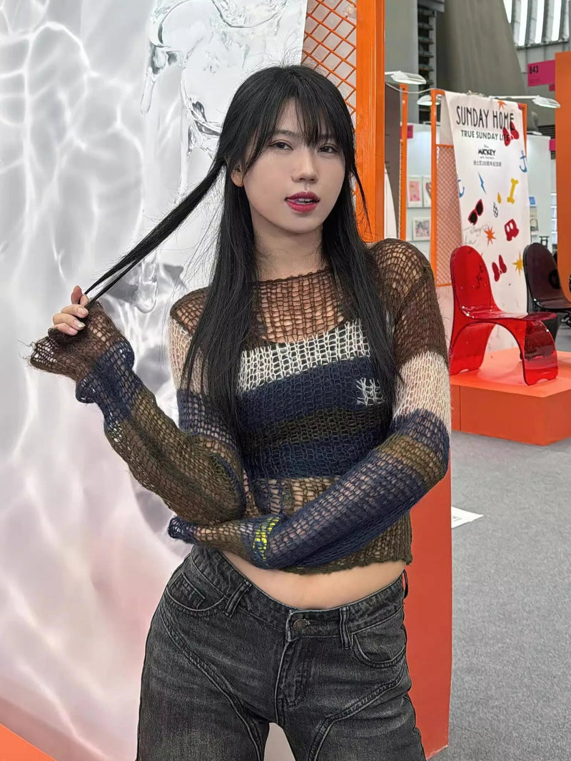Y2K CROCHET SWEATER