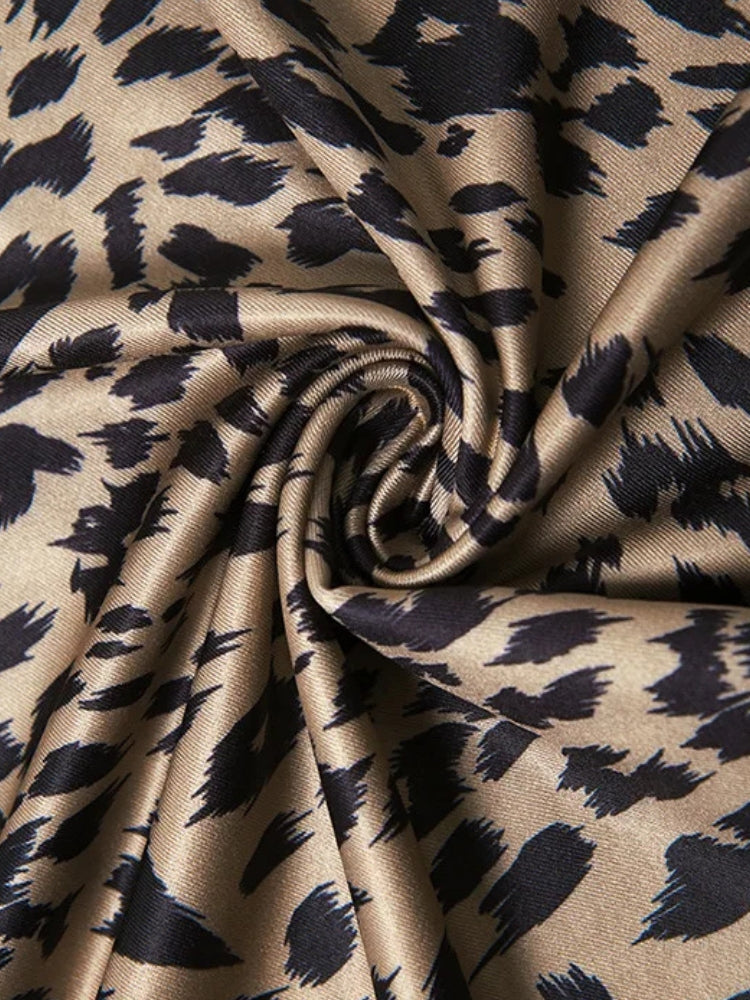 Y2K LEOPARD CUT OUT MAXI DRESS