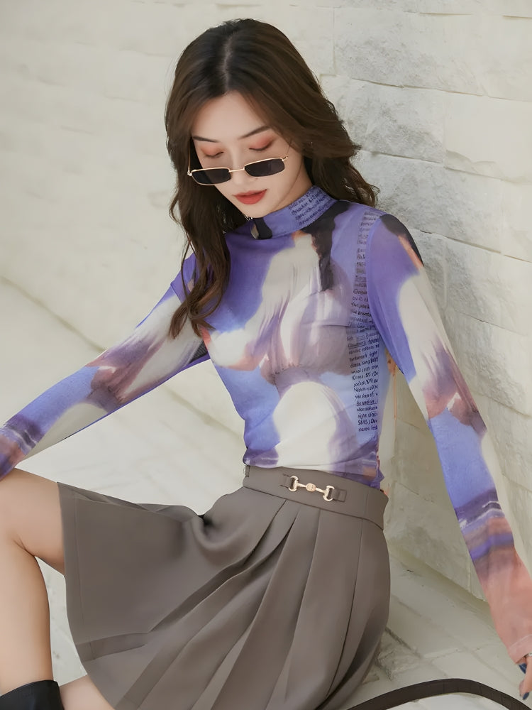Y2K VINTAGE 80'S MESH TOP